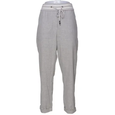 Pants (Gray) from Peserico Polyester, Viscose, Wool