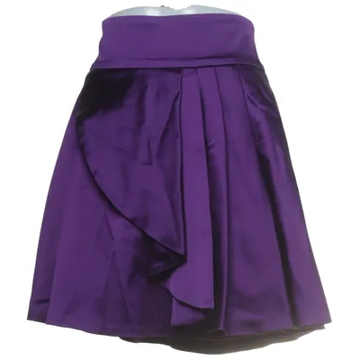 Jupe (Violet) de Anna Holtblad Acétate, Élasthane, Polyamide