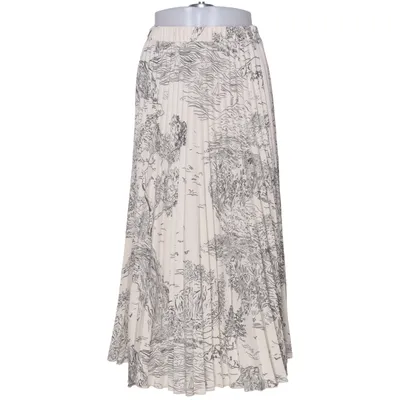 Skirt (White, Black) from H&M Modern Classic Polyester