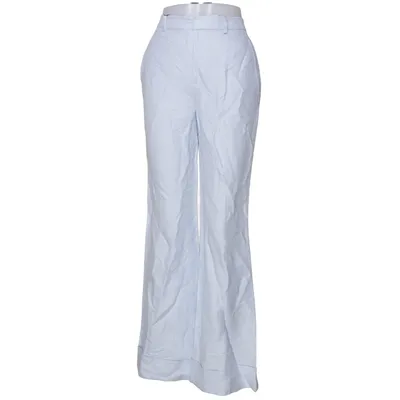 Kostuumbroek (Blauw) van Lauren Ralph Lauren Linnen, Viscose
