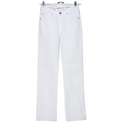 Jeans (White) from Never Denim Cotton, Lyocell