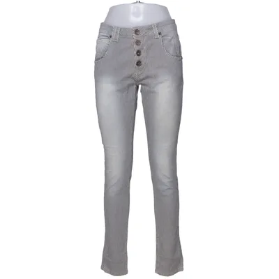 Jeans (Blue, White) from Miss Miss Cotton, Elastane