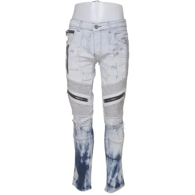 Spijkerbroek (Blauw, Wit, Meerkleurig) van 2Y Premium Katoen, Elastaan