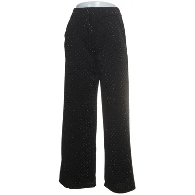 Pantalon patte d'éléphant (Noir, Argent) de Pittarello Élasthane, Polyester