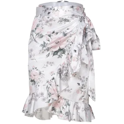 Wrap skirt (White, Pink, Green) from Buch Copenhagen Cotton, Polyester