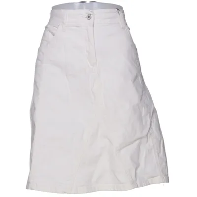 Jupe (Blanc) de Sally Denim Coton, Élasthane