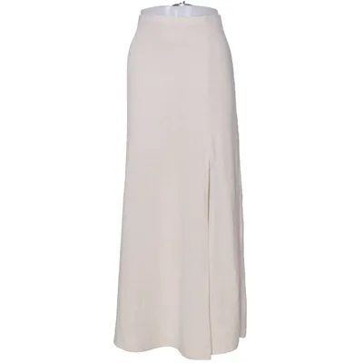 Jupe longue (Beige) de Gina Tricot Polyester, Viscose