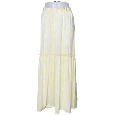 Maxi rok (Geel, Wit) van Samsa Collection Polyester