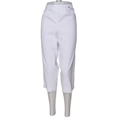 Trekvartsbyxor (Vit) från Robell Bomull, Elastan, Polyester
