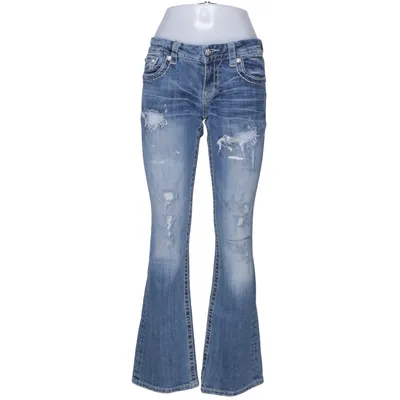 Jeans (Blå) från Miss Me Bomull, Elastan