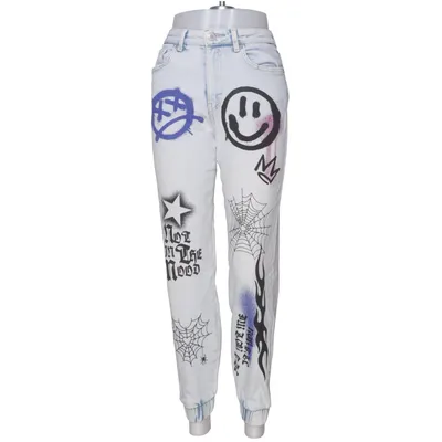 Jean (Bleu, Multicolore) de New Yorker Coton, Élasthane, Polyester, Viscose