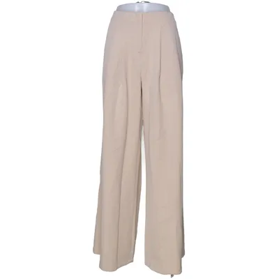Palazzo pants (Beige) from Boohoo Elastane, Polyester, Viscose
