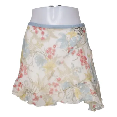 Skirt (White, Multicolored) from Tommy Hilfiger Denim Cotton, Silk