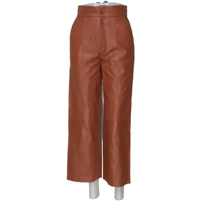 Leren broek (Bruin) van & Other Stories Leer, Polyester, Viscose