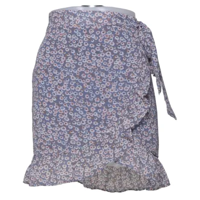 Wikkelrok (Blauw, Meerkleurig) van Outfitbook Elastaan, Polyester