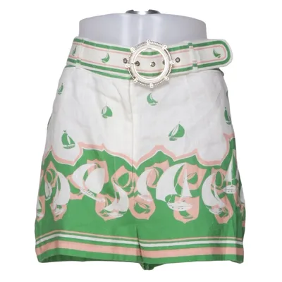 Shorts (White, Green, Pink) from Zimmermann Cotton, Linen