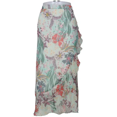 Wikkelrok (Groen, Meerkleurig) van Not Elastaan, Metallvezel, Polyester, Viscose