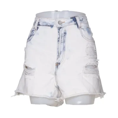 Denim shorts (Blue, White) from Zara Trafaluc