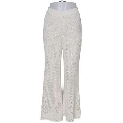 Palazzo broek (Wit) van Zara Katoen, Polyester