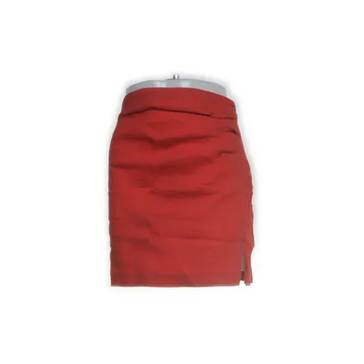 Skirt (Red) from Mango Elastane, Linen, Viscose