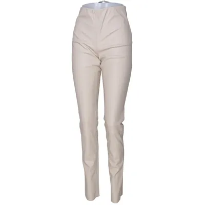 Pants (Beige) from Bruuns Bazaar Faux leather