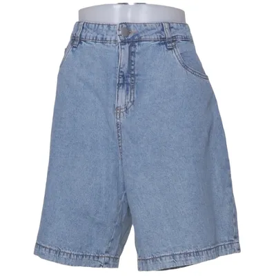 Denim shorts (Blue) from Zizzi Cotton