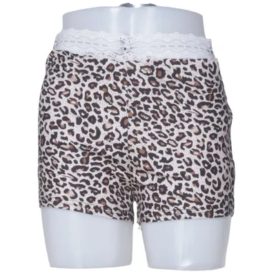 Short de pyjama (Beige, Marron, Noir) de Romwe Élasthane, Polyester