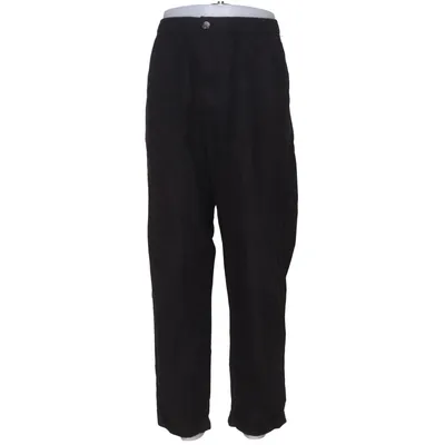Pantalon (Noir) de H&M Lin, Coton, Polyester