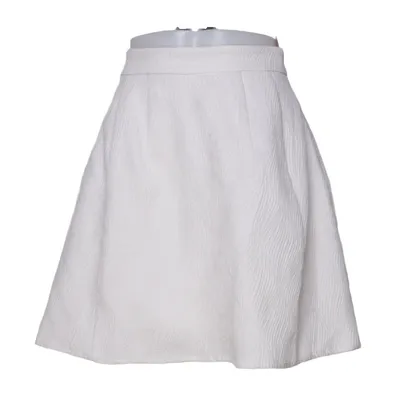 Jupe (Blanc) de Naf Naf Coton, Fibre métallique, Polyester