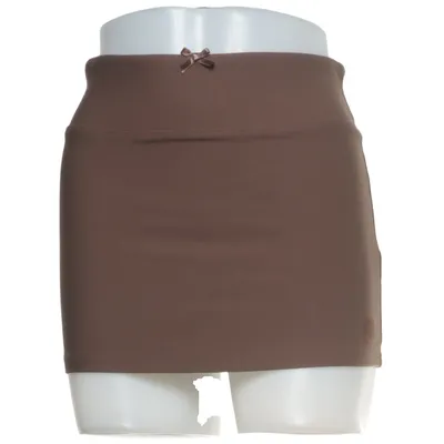 Skirt (Brown) from Urban Outfitters Elastane, Polyamide, Viscose