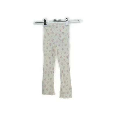 Pants (Beige, Multicolored) from Zara Cotton, Elastane