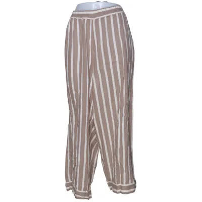 Palazzobyxor (Beige, Vit) från ADPT Viskos