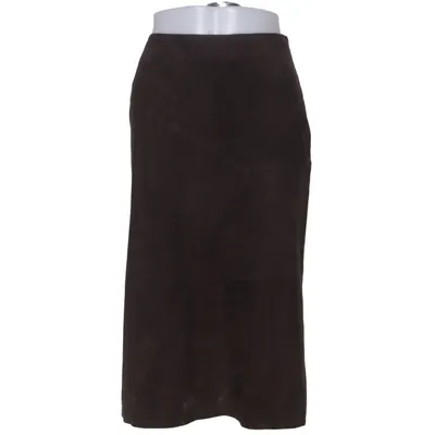 Jupe en cuir (Marron) de Ashley Brooke Acétate, Cuir