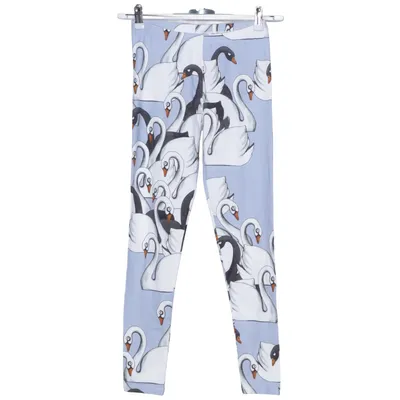 Leggings (Blå, Vit, Svart) från Mini Rodini Elastan, Ekologisk bomull