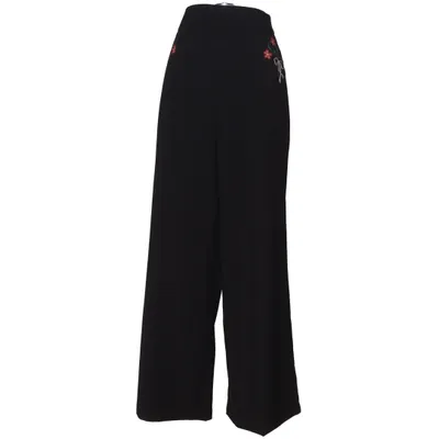 Pants (Black) from Unique Vintage Elastane, Polyester
