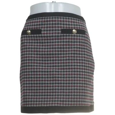 Kjol (Röd, Blå, Grå) från Claudie Pierlot Acetat, Bomull, Elastan, Polyester, Viskos