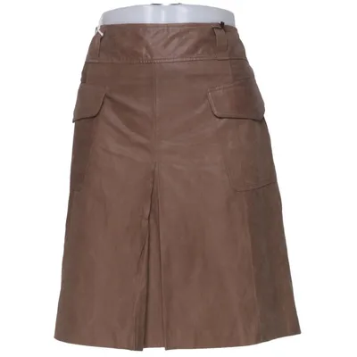 Leather skirt (Beige) from St Emile Leather, Polyester