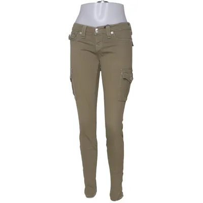 Cargo broek (Groen) van True Religion Katoen, Elastaan