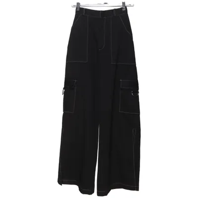 Pantalon cargo (Noir) de The Ragged Priest Coton, Fibre métallique, Polyester