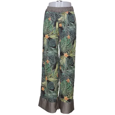 Pantalon patte d'éléphant (Vert, Noir, Multicolore) de Blu Royal Polyester