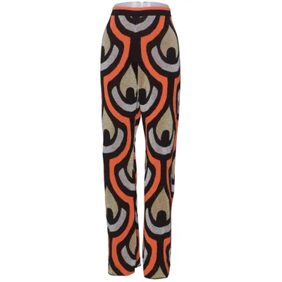 Broek (Zwart, Oranje, Meerkleurig) van Rabanne x H&M Metallvezel, Polyamide, Viscose