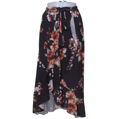 Jupe portefeuille (Noir, Multicolore) de Boohoo Polyester
