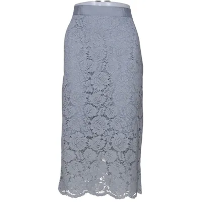 Kjol (Blå) från H&M Modern Classic Polyamid, Viskos, Bomull, Polyester