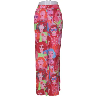 Pants (Red, Multicolored) from Angel of Style Viscose