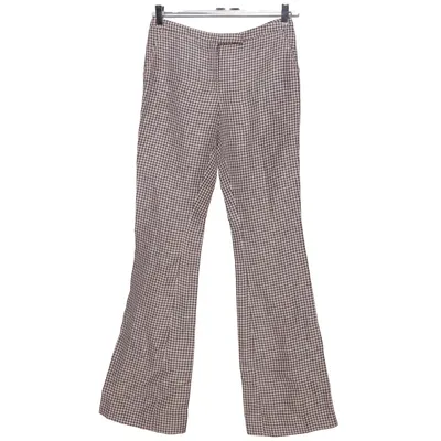 Pantalon (Marron, Blanc) de Acne Studios Lin, Viscose