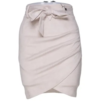 Wikkelrok (Beige) van The Slow Label Katoen, Elastaan, Polyester
