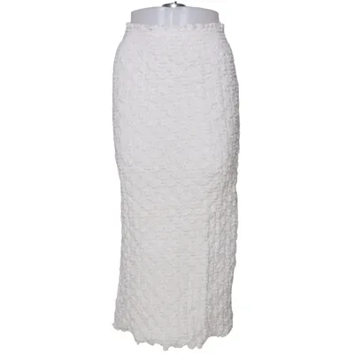Maxi nederdel (Hvid) fra Source Unknown Elastan, Polyamid, Polyester, Viscose