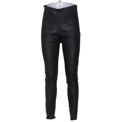 Leather pants (Black) from By Malene Birger Cotton, Elastane, Leather