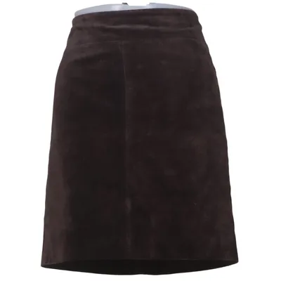 Läderkjol (Brun) från Marc Aurel Skinn, Polyester