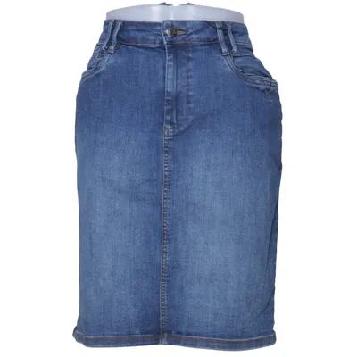Jupe en jean (Bleu) de Pulz Jeans Élasthane, Coton biologique